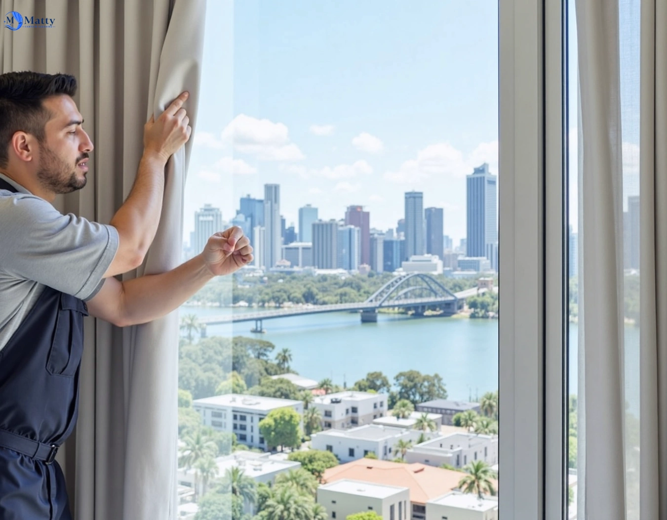 Professional curtain steam cleaning service pymble-nsw QLD by Matty Curtain Cleaning