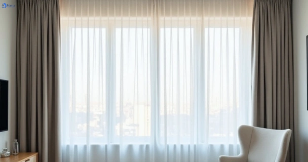 Freshly steam cleaned curtains in pymble-nsw QLD